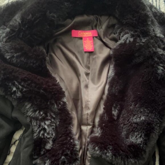 🖤 Catherine Malandrino Y2K Suede Fur Jacket 🖤 - Picture 2 of 5